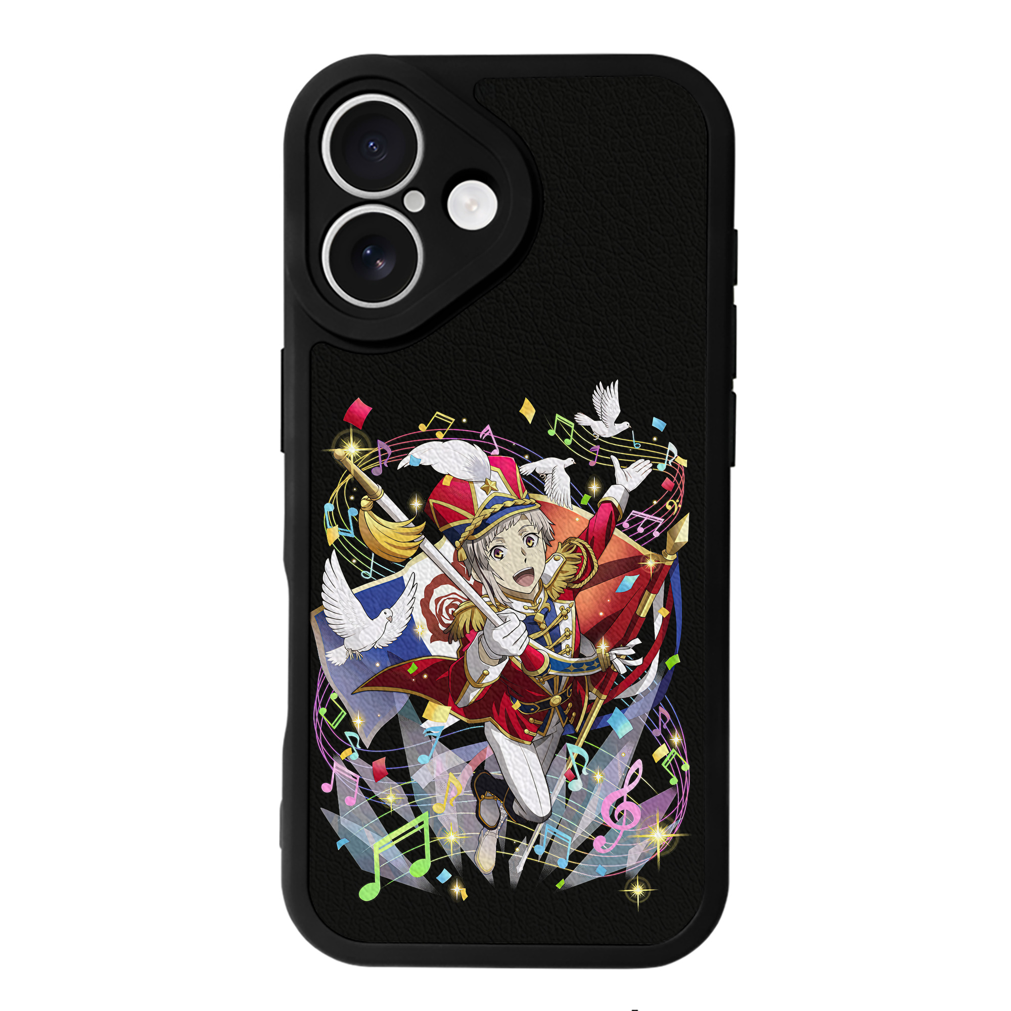 （画像用） 文豪ストレイドッグス Bungo Stray Dogs 【iPhone 16シリーズ対応】シリコンスマホケース（レザー調） 材質：シリコン